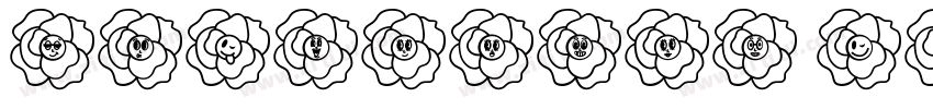 flowering cute字体转换